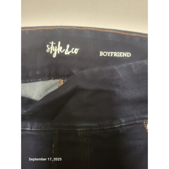 Style & Co Jeans Womens XXL Blue Denim Curvy Jegging Stretch High Waist Pull On - Picture 3 of 8